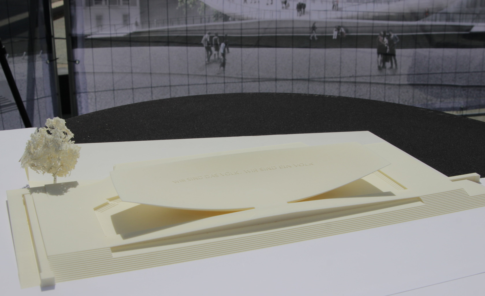 Modell des Freiheits- und Einheitsdenkmals