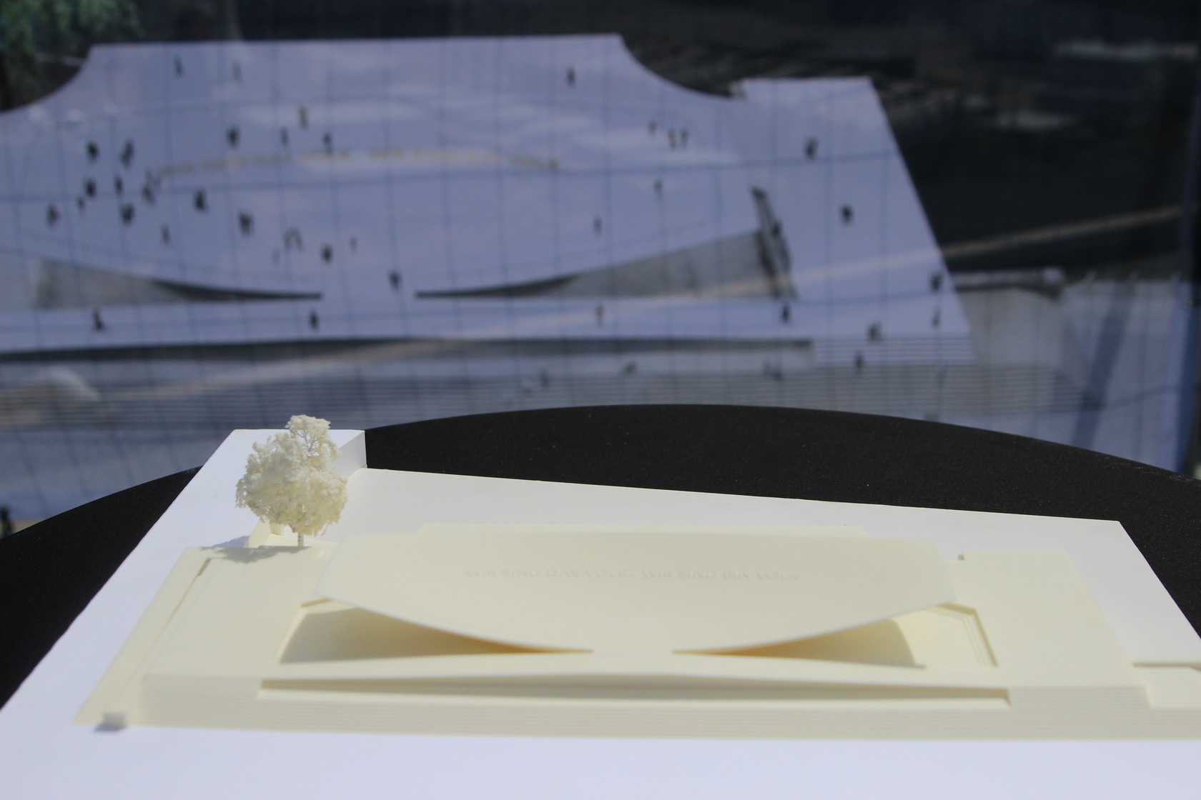 Modell des Freiheits- und Einheitsdenkmals